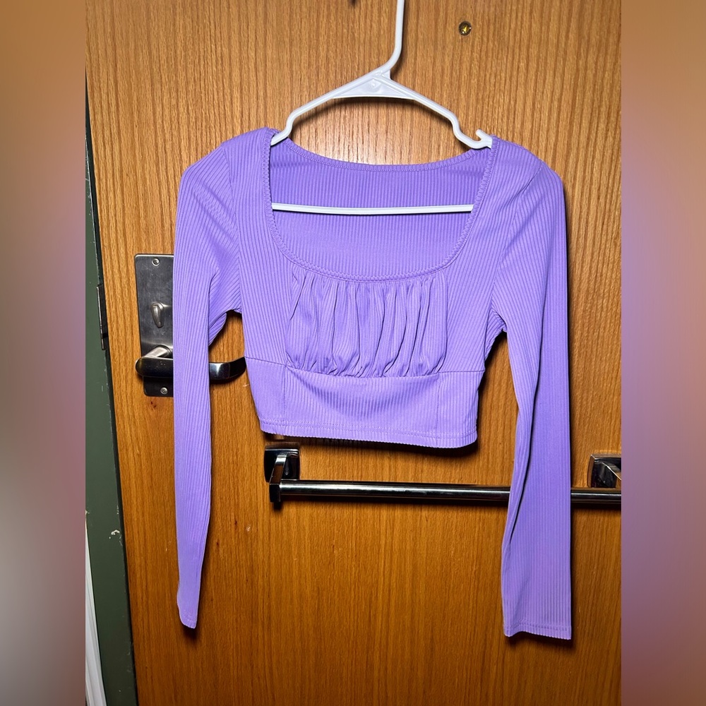 LAVANDER LONG SLEEVE SHIRT 👚